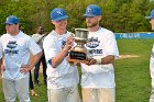 Baseball vs Babson  Wheaton College Baseball players celebrate their victory over Babson to win the NEWMAC Championship for the third year in a row. - (Photo by Keith Nordstrom) : Wheaton, baseball, NEWMAC